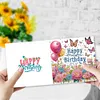 4Pcs Diamond Painting Birthday Greeting Cards Christmas Cards