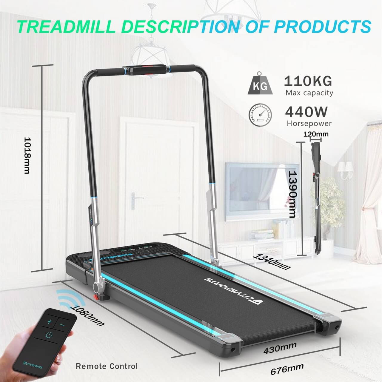 CITYSPORTS FOLDING TREADMILL (Assembly) [March 2021 £399, Now £179] - Buhay  Abroad ni Lizzie 