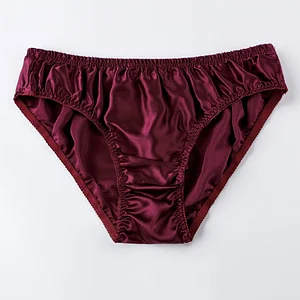 Men's Sexy Translucent High Quality Silk Briefs