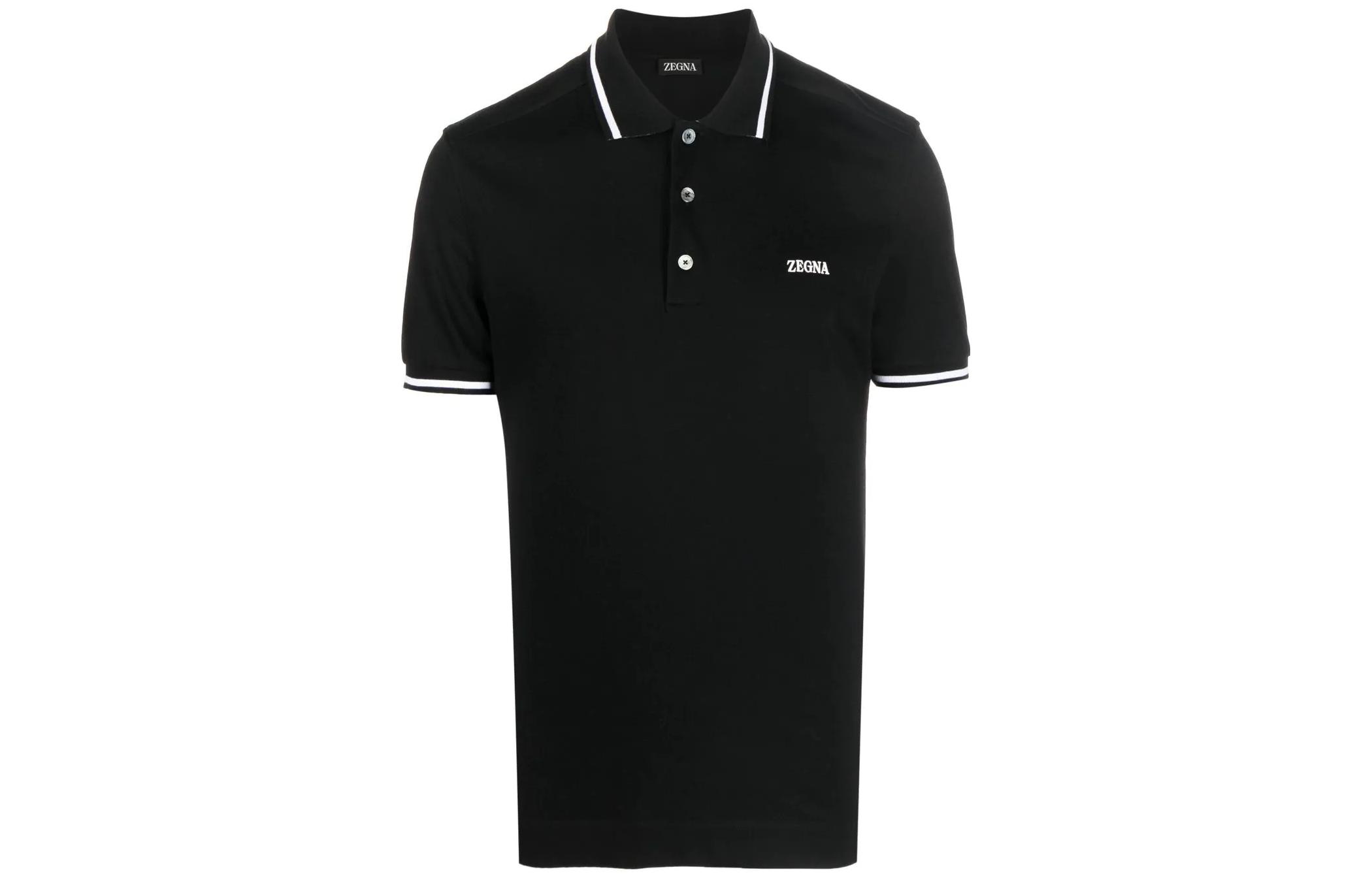 Zegna FW22 Polo Shirts Men's Black