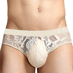 New men's underwear low waist sexy lace briefs