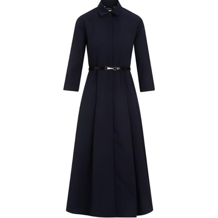 'S MAX MARA Long-Sleeved Dresses Women's Blue