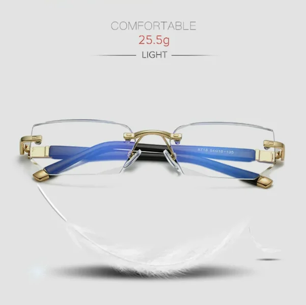 2023 New Sapphire high hardness anti-blue progressive Far And Near Dual-Use Reading Glasses