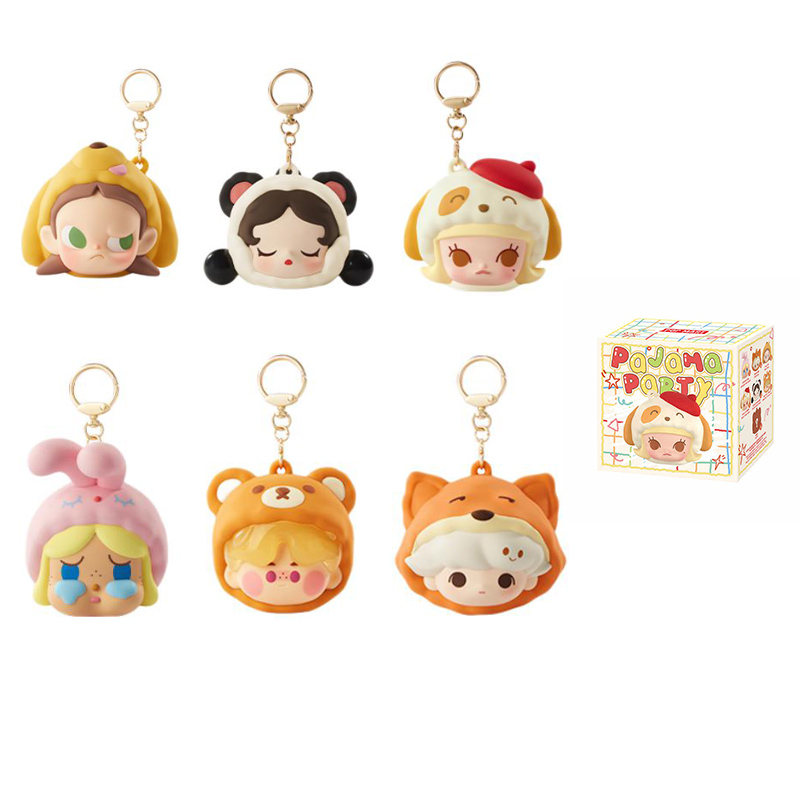 POP MART Bubble Sprout Pajama Party Series Headphone Bag 1 72 Blind Box Products Single Mystery Box/Full Box 6 Pcs