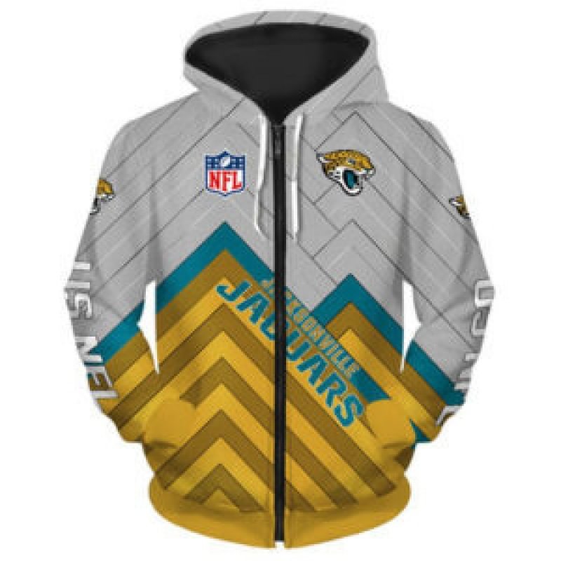 Jacksonville Jaguars NFL Team Zipper Hoodie