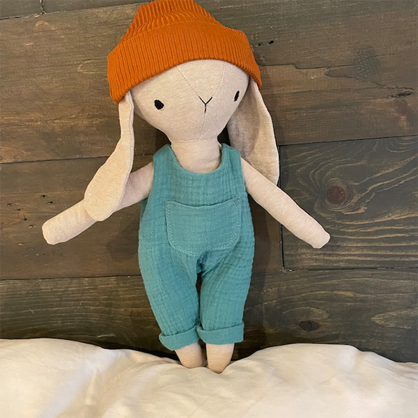 Memory Rabbit doll Sewing Templates Set & With Instructions