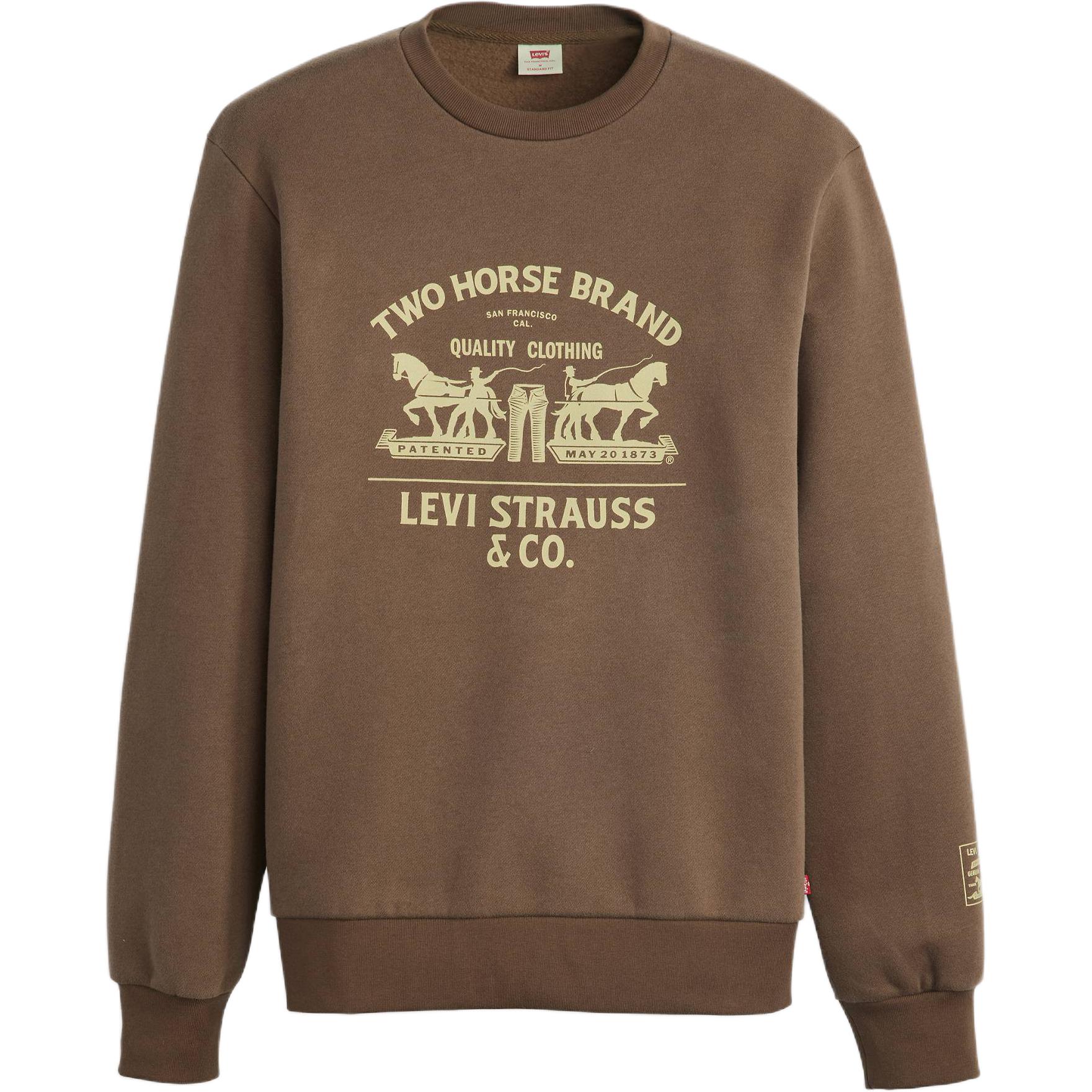 Levis Sweatshirts Men Brown