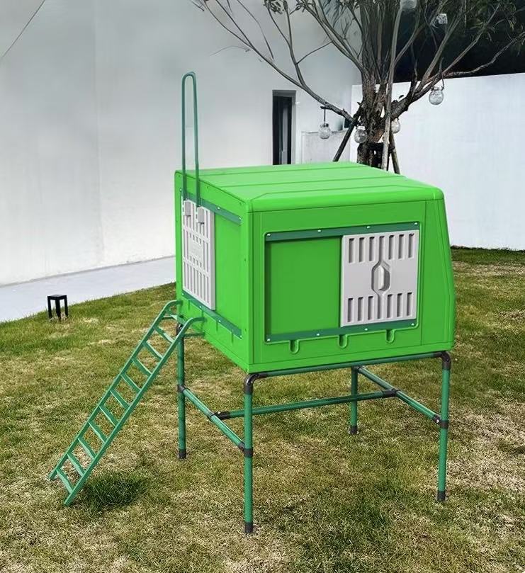 Mobile Chicken Coop Run with For 2-10 Large Hens House E9e5aeae050fbc70d76cf1582ae85483