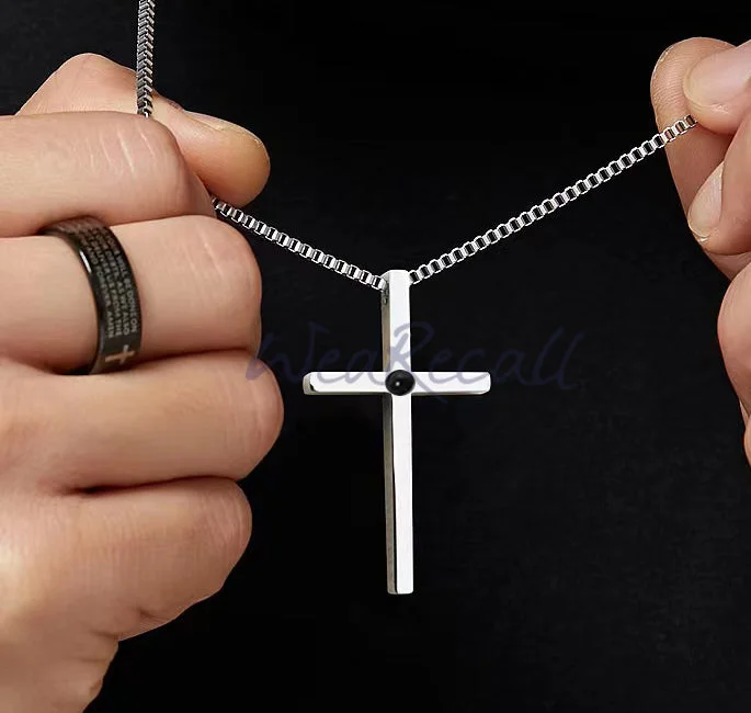 Cool Cross Projector Picture Custom Personalized Photo Necklace wetirmss