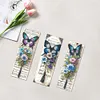 3Pcs Diamond Painting Butterfly And Flowers Bookmarks Kits for Bookworms