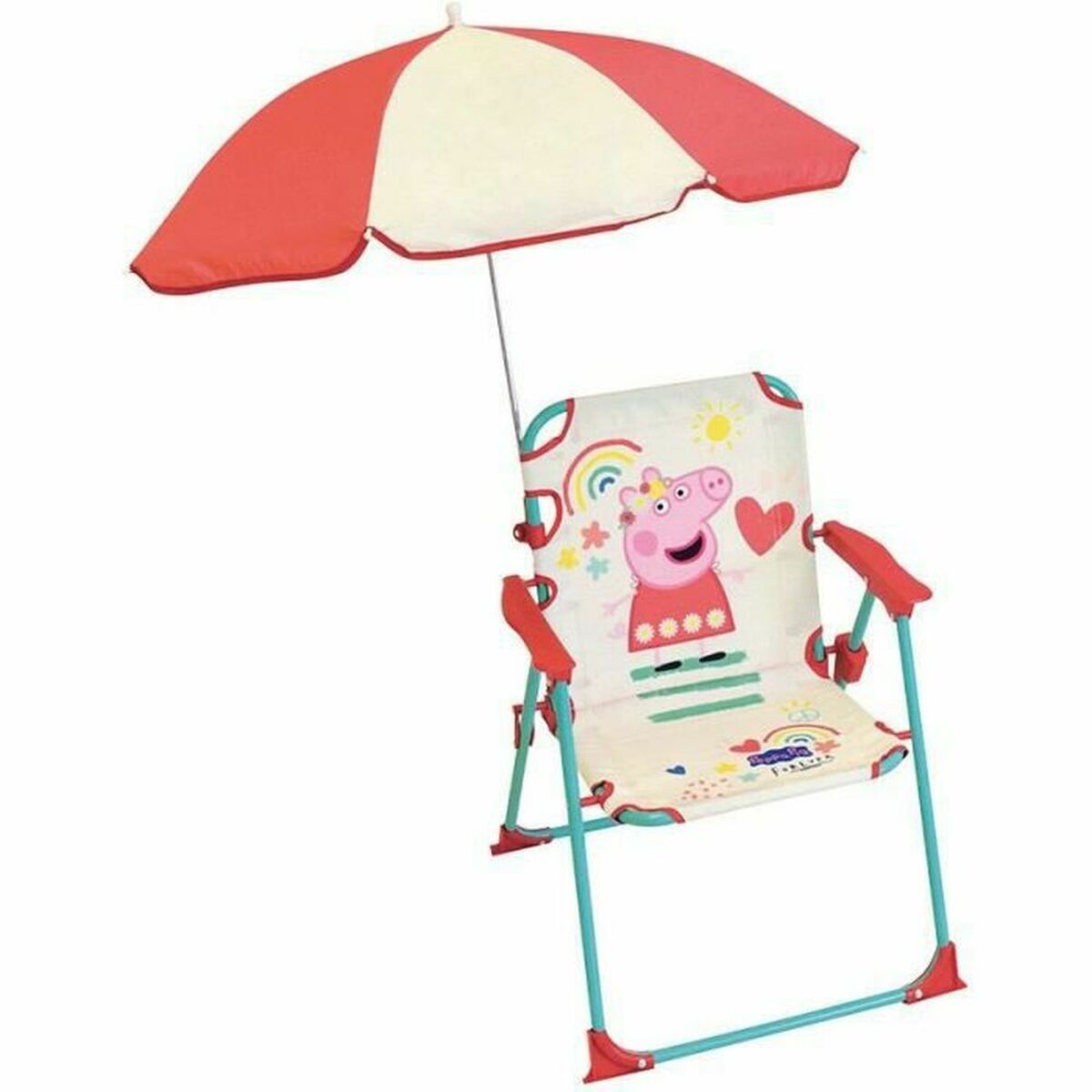 Beach Chair Fun House Peppa Pig Red rouge 65 cm