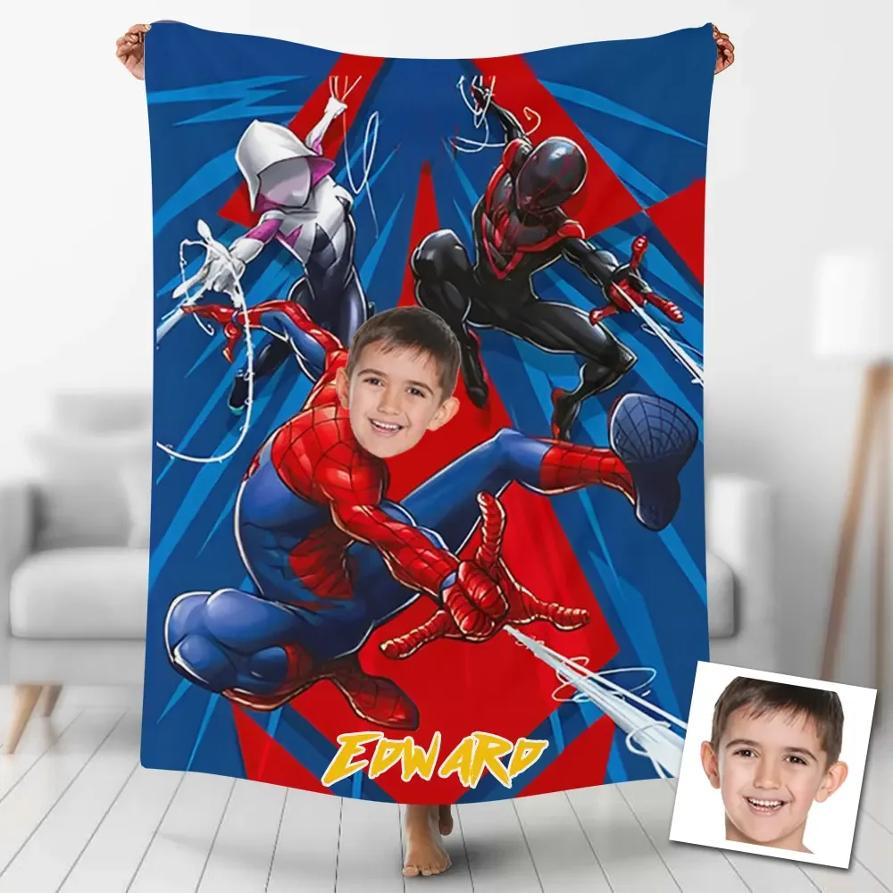 Custom Blankets Personalized Spider Man Marvel Miles Morales Blanket