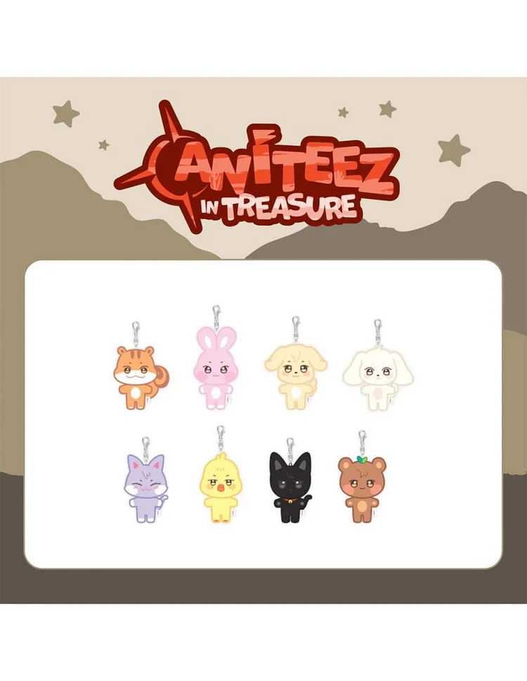 ATEEZ サン ANITEEZ IN TREASURE キーリング ATEEZ ANITEEZ IN TREASURE PLUSH KEYRING