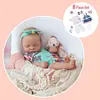 Handmade Baby Doll Girl Mae 20'' Realistic Soft Silicone Vinyl Reborn Asleep Baby Doll Set, Gift for Kids - RBBI-Myrebornbabydoll&reg; Myrebornbabydoll&reg;
