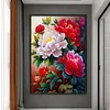 Bead Embroidery - Partial Printed 9CT Peony Cross Stitch Kit(71x50 CM)