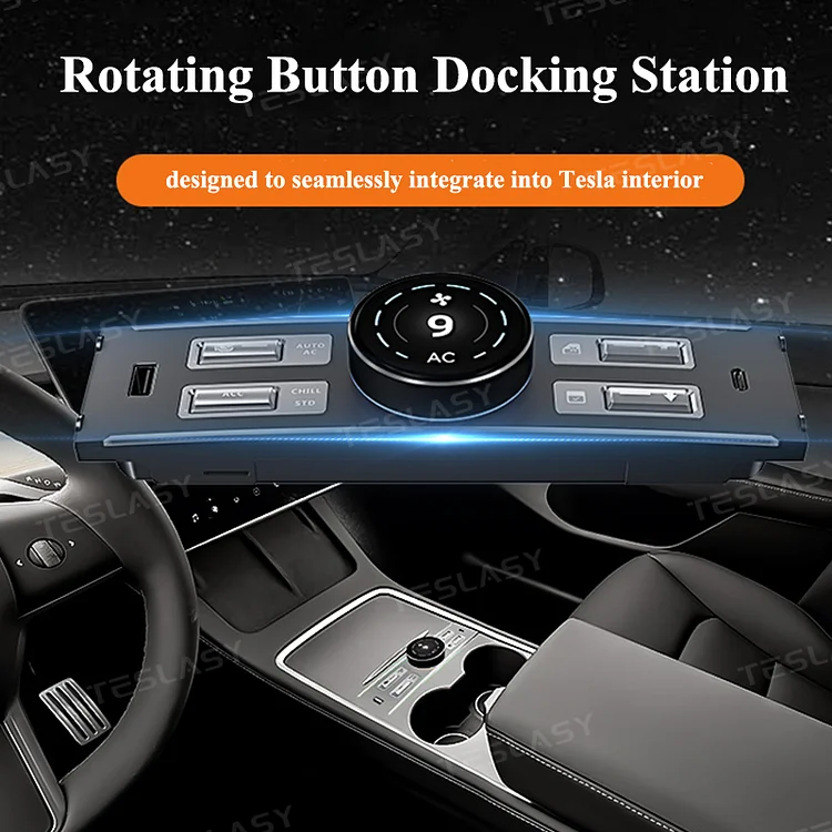 Model 3/Y 2021+ Intelligent Control Button & Knob Docking Station