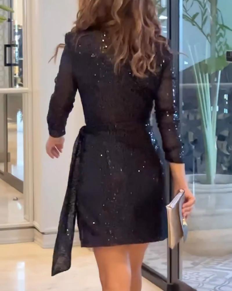 Beverly Sleeveless Stylish Sequin Dress main image 0