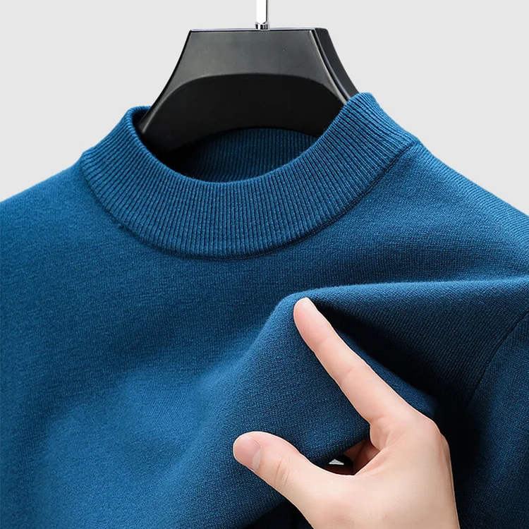 Men’s Basic Bottom Cashmere Sweater