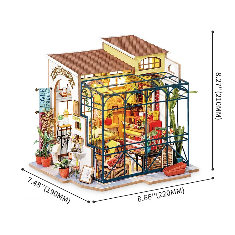 Rolife Emily's Flower Shop Miniature House DG145 | Robotime Online