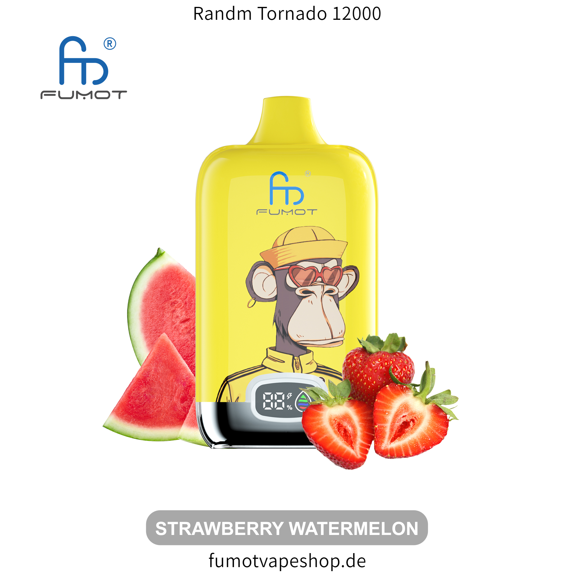 Randm Tornado 12000 Erdbeere Wassermelone  fumotvapeshop