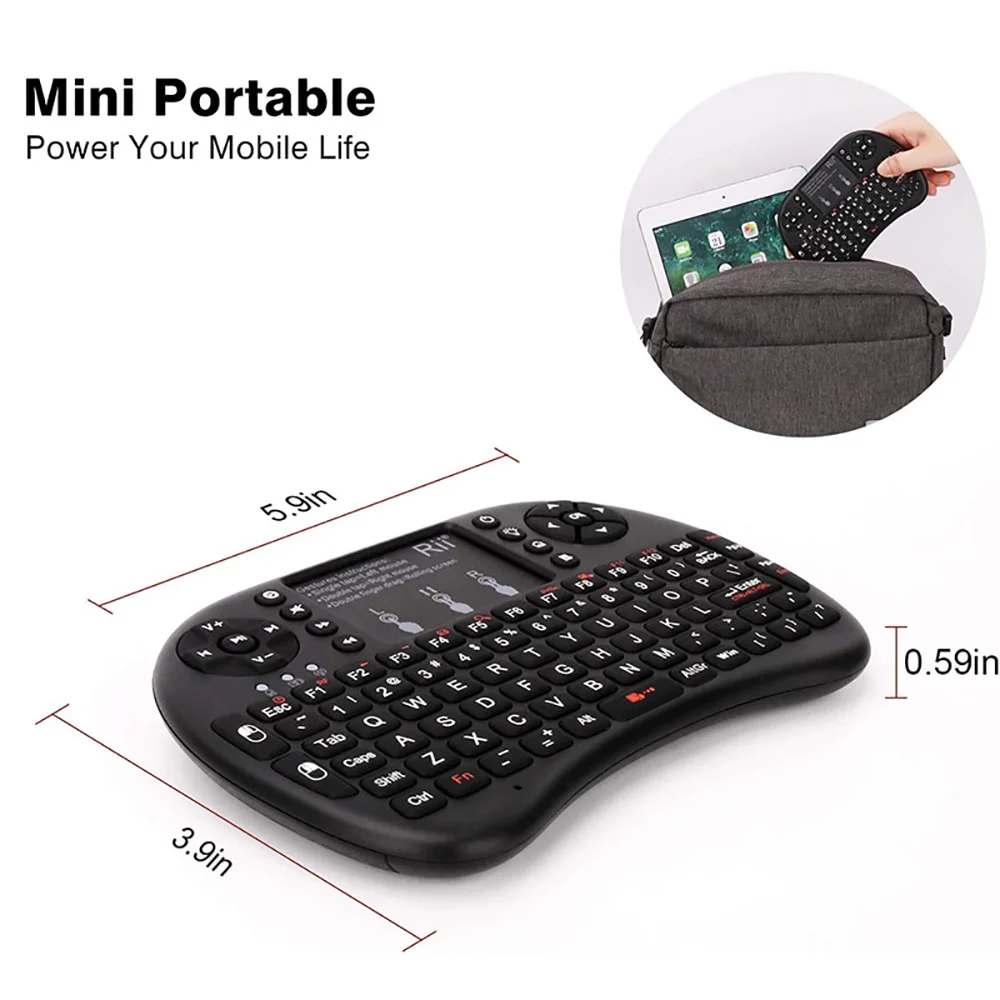 Rii i8+ Mini wireless Bluetooth keyboard