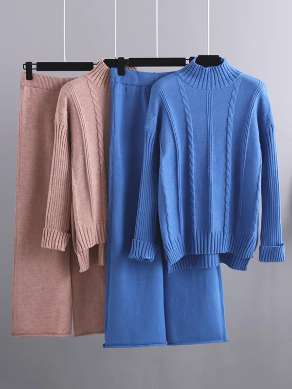 Turtleneck High Low Sweater main image 1