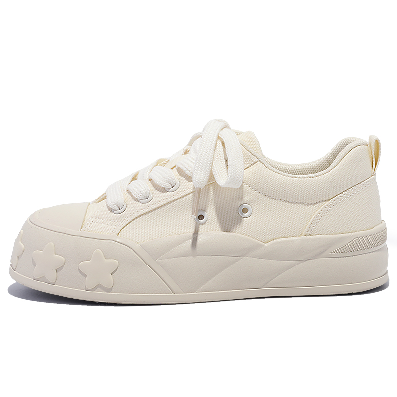 Skateboard Shoes Women's Low-Top Beige