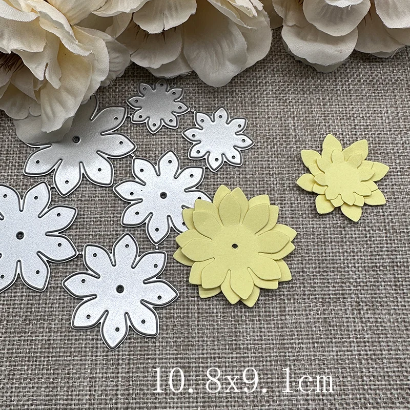 Nigikala flower leaf set Metal Cutting Dies Stencils For DIY Scrapbooking Decorative Handcraft Die Cutting Template Mold