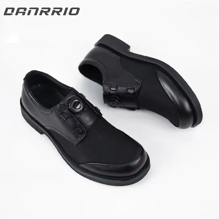 DANRRIO Zapatos de cuero para hombre con hebilla giratoria y malla de hielo, cómodos, transpirables y elegantes DANRRIO.COM DANRRIO