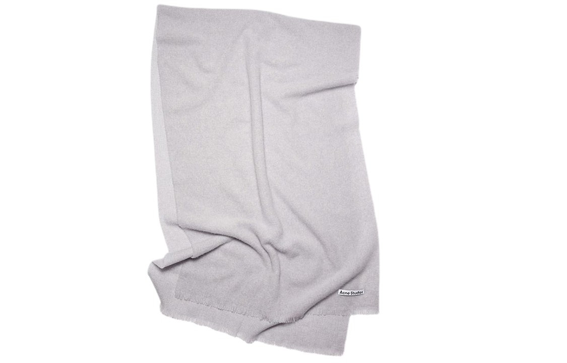 Acne Studios Knit Scarves Unisex Light Heather Gray