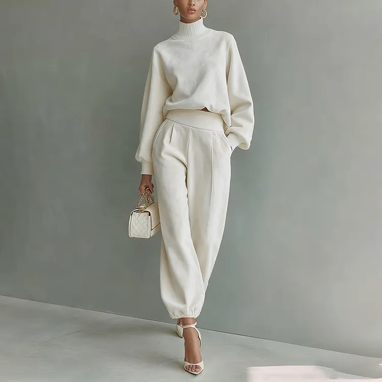 Women's Autumn And Winter Sports Casual Warm Velvet Suit