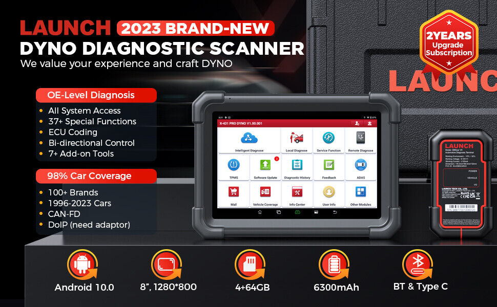 LAUNCH X431 V Pro 4.0 Bidirectional Key Coding OBD2 Scanner Car Diagnostic  Tool