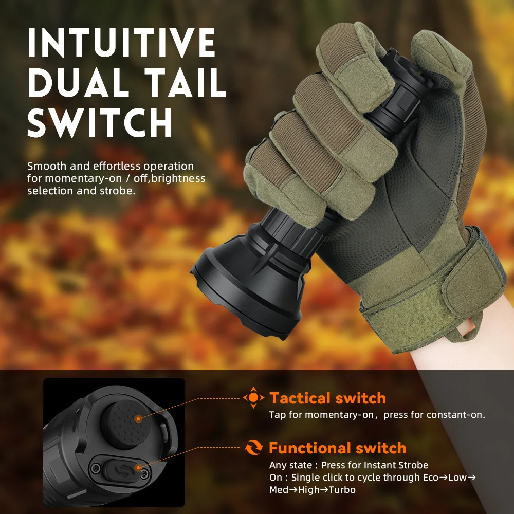 Flashlights High Lumens Rechargeable, Sofirn SF26 Tactical