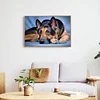 Diamond Painting -DIY Full Square Drill Lying Dog