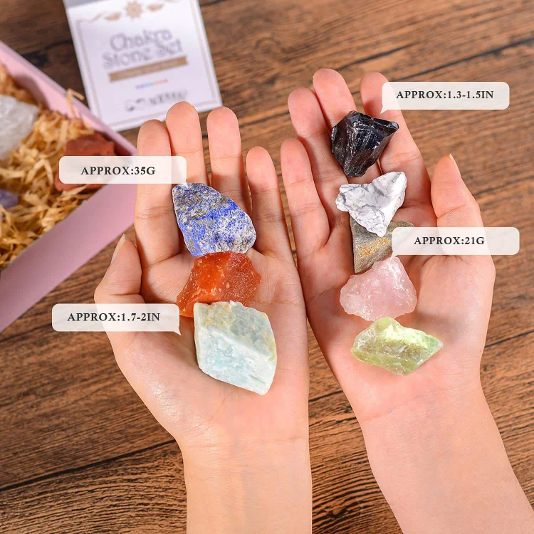 Colorful Crystal Rough Stone Set Crystal Set