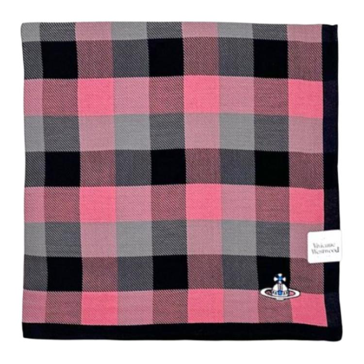 Vivienne Westwood Cotton Silk Scarves Unisex Pink