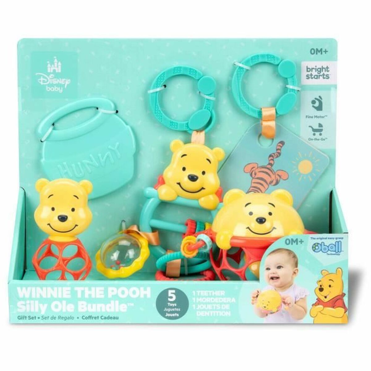 Set of Toys for Babies Disney BABY WINNIE Multicolour 5 Pieces
