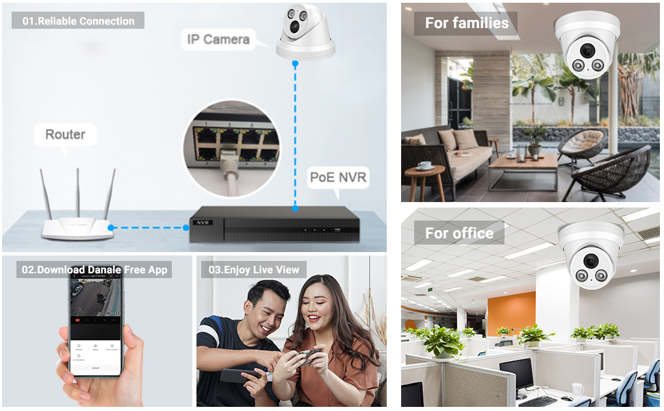 Hikvision Compatible home camera security system