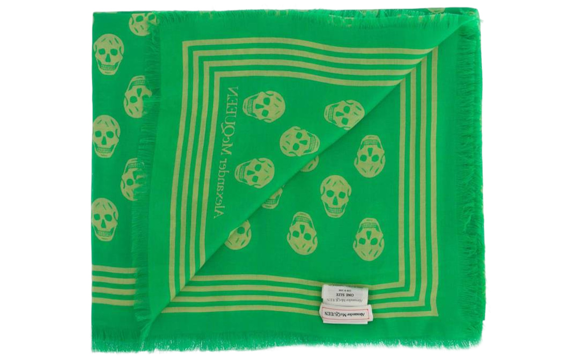 Alexander McQueen Silk Scarves Women's Green