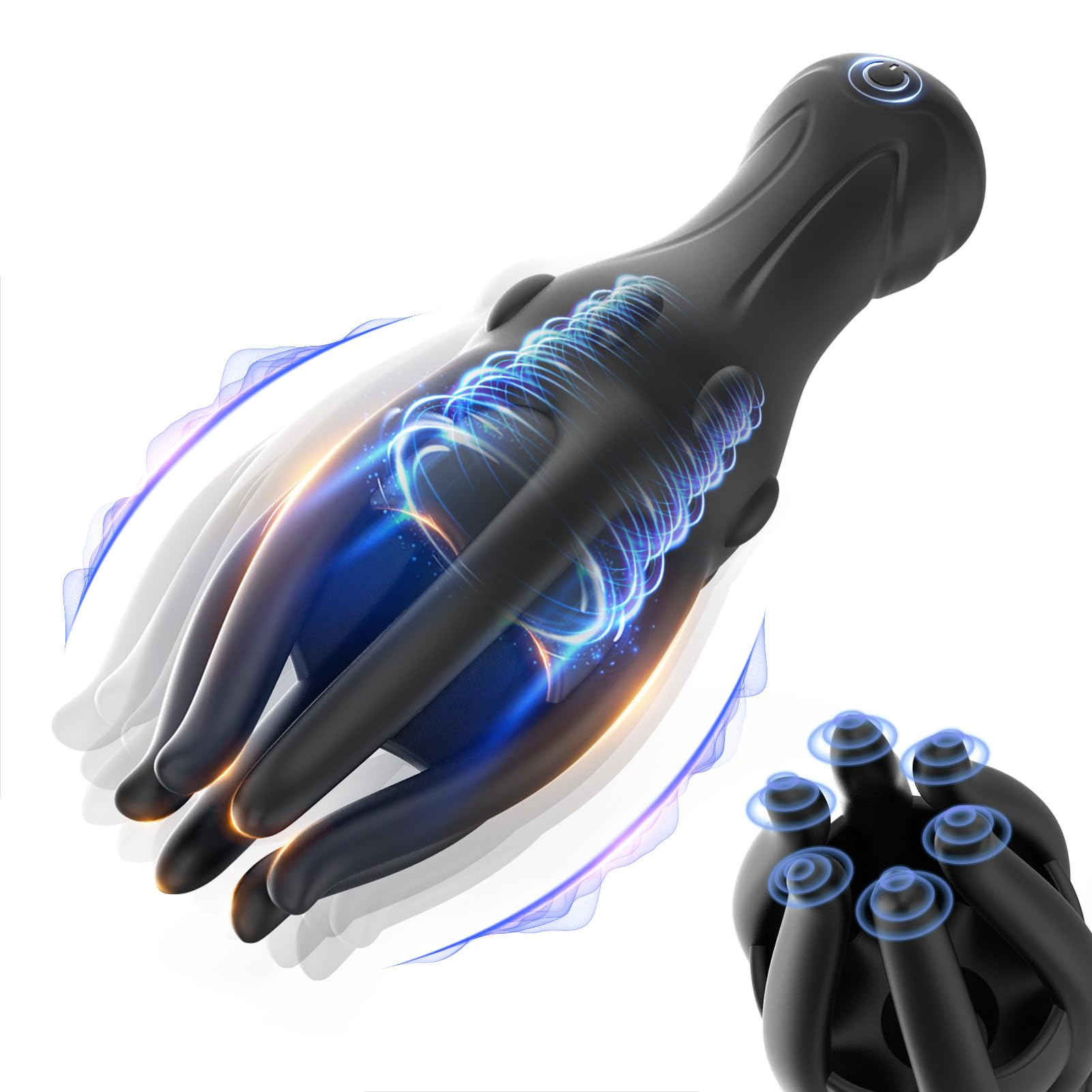 Octopus Tentacles Male Mastrubator Vibrator Glans Trainer Stimulator