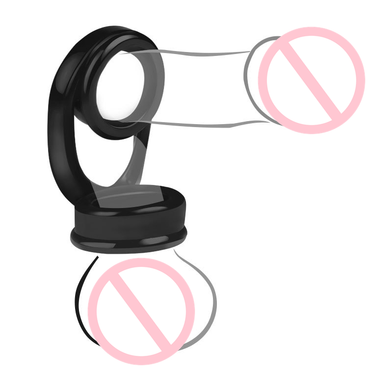 Male Delay Ejaculation Black Dick Ring Cock Rings