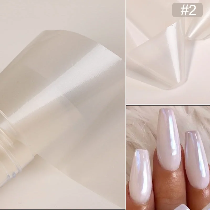 1 Roll Snowflake Christmas Sparkly Nail Foils Marble Series Nail Art Transfer Sticker Nail Decorations DIY Nail Accessories