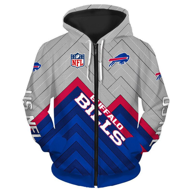 Buffalo Bills NFL Team Zipper Hoodie