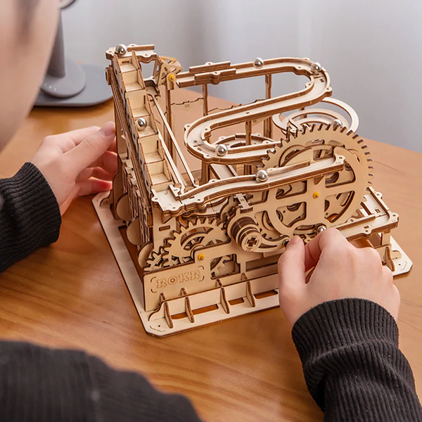 Wooden Marble Parkour 3D Puzzle Wooden Kit LG501 12