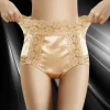 Sexy silk lace high-waisted panties