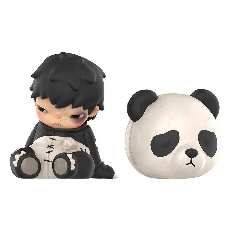 POP MART Hirono Panda Figure Doll Hang Tag Box