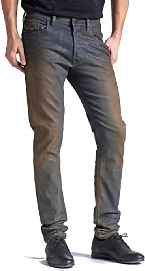 Diesel Pantalones vaquero de piel vacuno tepphar para hombre Amarillo dorado