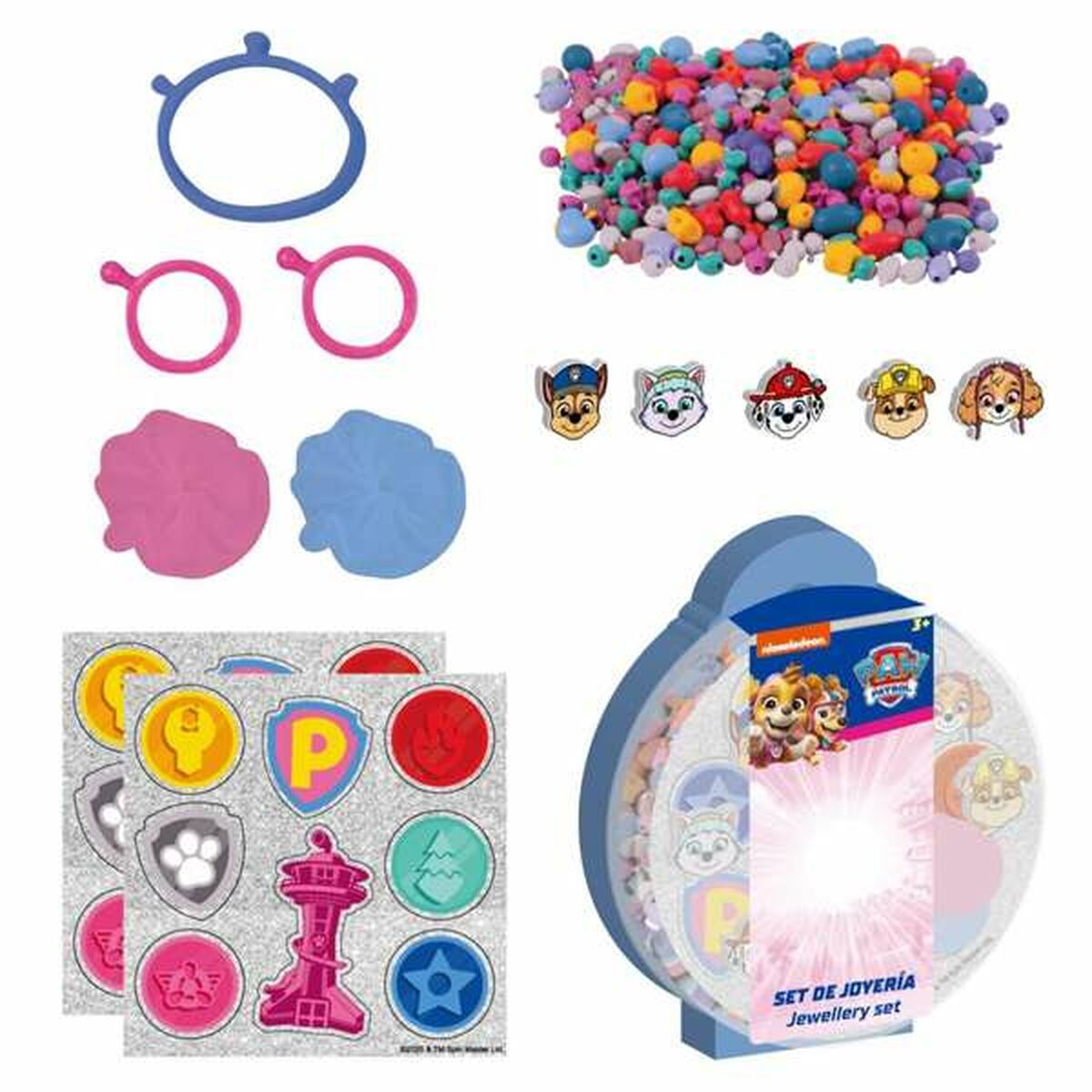 Bracelet and Necklace Making Kit The Paw Patrol Multicolour
