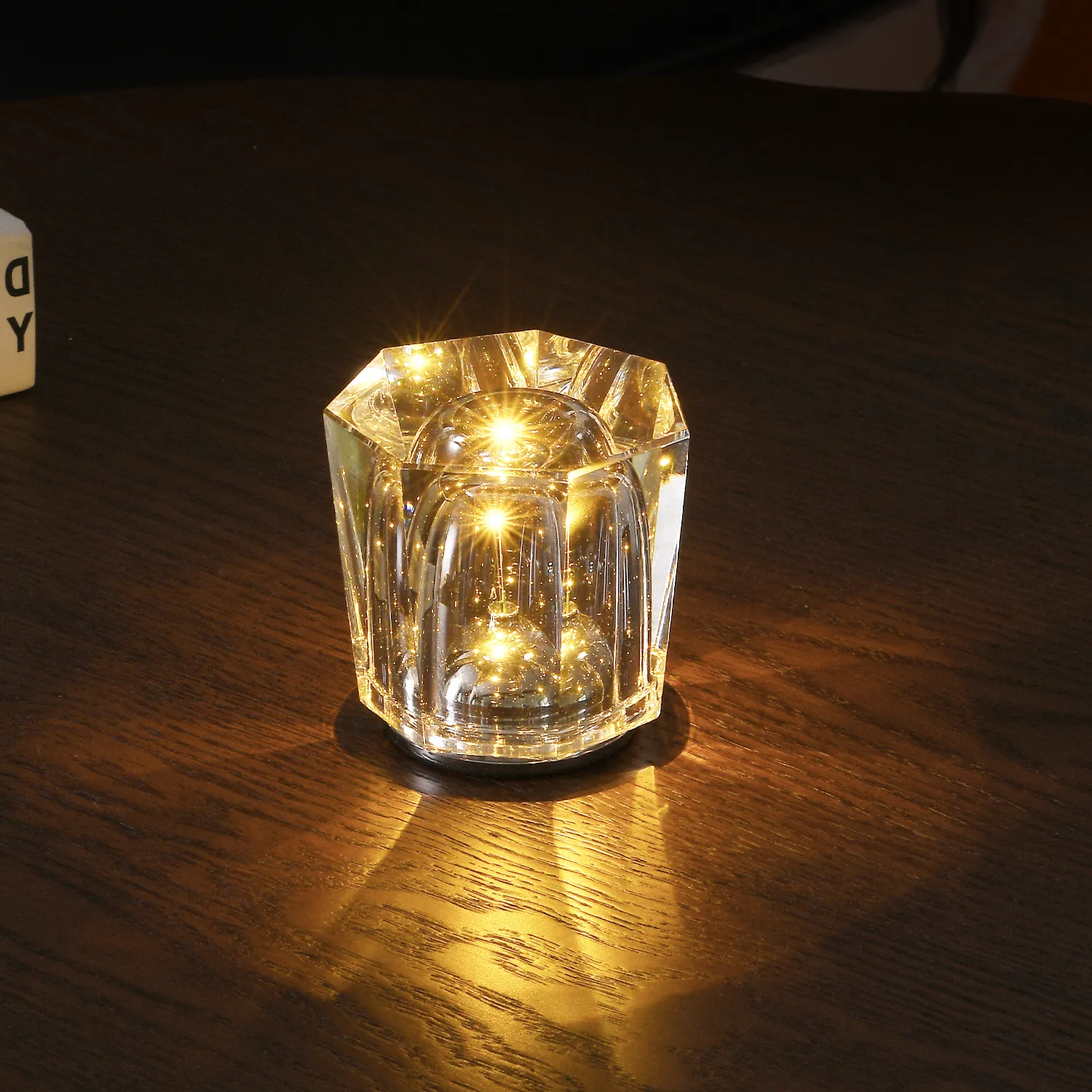 Crystal Diamond Atmosphere Ambient Table Lamp JOSENART Josenart