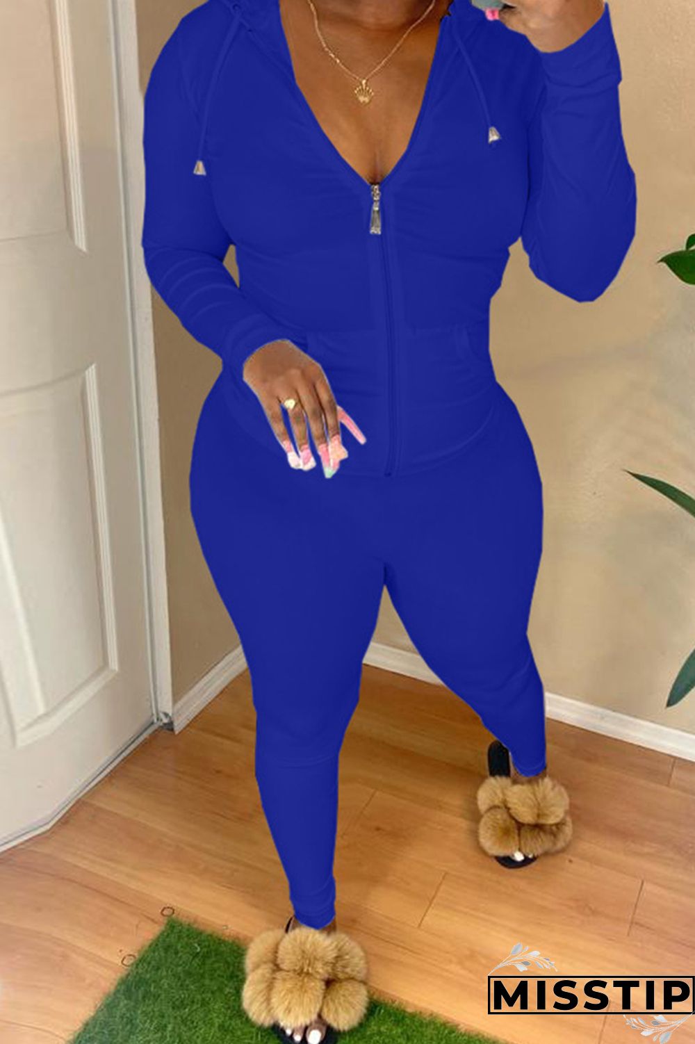 Black Fashion Casual Solid Basic Hooded Collar Long Sleeve Two Pieces